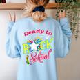 Ready To Rock School Shirt Students And Teachers Women's Sweatshirt Back Print Light Blue Ready To Rock School Shirt Students And Teachers Women's Sweatshirt Back Print Light Blue