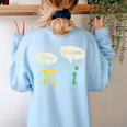 Get Real Be Rational Shirt Pi Math Teacher Geek Women's Sweatshirt Back Print Light Blue Get Real Be Rational Shirt Pi Math Teacher Geek Women's Sweatshirt Back Print Light Blue