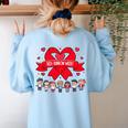 Red Ribbon Week Awareness For Students And Teachers Men Women Girls Kids Women's Sweatshirt Back Print Light Blue Red Ribbon Week Awareness For Students And Teachers Men Women Girls Kids Women's Sweatshirt Back Print Light Blue