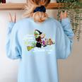 There's Room On My Broom For You Too Teacher Halloween Women's Sweatshirt Back Print Light Blue There's Room On My Broom For You Too Teacher Halloween Women's Sweatshirt Back Print Light Blue