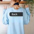 Retro ABCD Teacher Tour Kindergarten Teacher Back To School Women's Sweatshirt Back Print Light Blue Retro ABCD Teacher Tour Kindergarten Teacher Back To School Women's Sweatshirt Back Print Light Blue