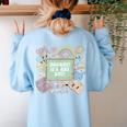 Retro Hooray It's Art Day Art Teacher Back To School Women Women's Sweatshirt Back Print Light Blue Retro Hooray It's Art Day Art Teacher Back To School Women Women's Sweatshirt Back Print Light Blue
