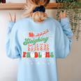 Retro Sleighing Math Problems Santa Math Teacher Christmas Women's Sweatshirt Back Print Light Blue Retro Sleighing Math Problems Santa Math Teacher Christmas Women's Sweatshirt Back Print Light Blue