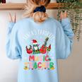 Santa's Favorite Music Teacher Christmas Santa Hat Matching Women's Sweatshirt Back Print Light Blue Santa's Favorite Music Teacher Christmas Santa Hat Matching Women's Sweatshirt Back Print Light Blue