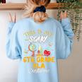 This Is My Scary 6th Grade ELA Costume Teacher Men Women Women's Sweatshirt Back Print Light Blue This Is My Scary 6th Grade ELA Costume Teacher Men Women Women's Sweatshirt Back Print Light Blue
