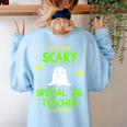 Scary Special Education Ed Teacher Costume Halloween Easy Women's Sweatshirt Back Print Light Blue Scary Special Education Ed Teacher Costume Halloween Easy Women's Sweatshirt Back Print Light Blue