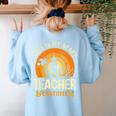 This Is My Scary Teacher Costume Halloween Women's Sweatshirt Back Print Light Blue This Is My Scary Teacher Costume Halloween Women's Sweatshirt Back Print Light Blue