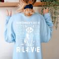 Schrodinger's Cat Dead And Alive Physics Teacher Women's Sweatshirt Back Print Light Blue