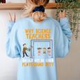 Science Physicist Chemist Teacher Vintage Women's Sweatshirt Back Print Light Blue Science Physicist Chemist Teacher Vintage Women's Sweatshirt Back Print Light Blue