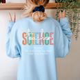 Science Teacher Definition For Women & Men Women's Sweatshirt Back Print Light Blue Science Teacher Definition For Women & Men Women's Sweatshirt Back Print Light Blue