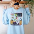 Science Teacher Halloween Shirt Zombie Chemistry Scientist Women's Sweatshirt Back Print Light Blue Science Teacher Halloween Shirt Zombie Chemistry Scientist Women's Sweatshirt Back Print Light Blue