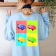 Scooter Physical Education PE Gym Teacher Women's Sweatshirt Back Print Light Blue Scooter Physical Education PE Gym Teacher Women's Sweatshirt Back Print Light Blue
