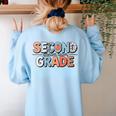 Second Grade Dream Team Back To School 2nd Grade Teacher Women's Sweatshirt Back Print Light Blue Second Grade Dream Team Back To School 2nd Grade Teacher Women's Sweatshirt Back Print Light Blue