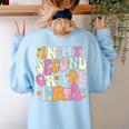 In My Second Grade Era 2nd Grade Girl Teacher Back To School Women's Sweatshirt Back Print Light Blue In My Second Grade Era 2nd Grade Girl Teacher Back To School Women's Sweatshirt Back Print Light Blue