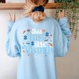 Shhh Just Use Visuals SPED Special Education Teacher Men Women Women's Sweatshirt Back Print Light Blue Shhh Just Use Visuals SPED Special Education Teacher Men Women Women's Sweatshirt Back Print Light Blue