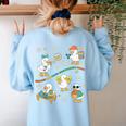 Silly Goose Behavior Analyst RBT ABA Therapy SPED Teacher Women's Sweatshirt Back Print Light Blue Silly Goose Behavior Analyst RBT ABA Therapy SPED Teacher Women's Sweatshirt Back Print Light Blue
