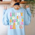 In My Social Studies Teacher Era Cute Social Studies Teacher Women's Sweatshirt Back Print Light Blue In My Social Studies Teacher Era Cute Social Studies Teacher Women's Sweatshirt Back Print Light Blue