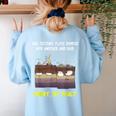 Sorry My Fault Earthquake Tectonic Plate Science Teacher Pun Women's Sweatshirt Back Print Light Blue Sorry My Fault Earthquake Tectonic Plate Science Teacher Pun Women's Sweatshirt Back Print Light Blue