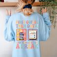Special Education First Coffee Then Data Retro SPED Teacher Women's Sweatshirt Back Print Light Blue Special Education First Coffee Then Data Retro SPED Teacher Women's Sweatshirt Back Print Light Blue