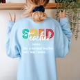 Special Education For Men Women SPED Teacher Women's Sweatshirt Back Print Light Blue
