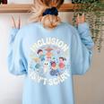 Special Education For Men Women SPED Teacher Women's Sweatshirt Back Print Light Blue