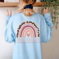 Special Education Shirt Teacher SPED Leopard Boho Rainbow Women's Sweatshirt Back Print Light Blue Special Education Shirt Teacher SPED Leopard Boho Rainbow Women's Sweatshirt Back Print Light Blue