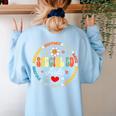 Special Education Teacher Special ED Aide Life SPED Women's Sweatshirt Back Print Light Blue