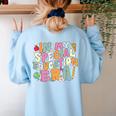 Special Education Teacher Era Inspirational SPED ABA Autism Women's Sweatshirt Back Print Light Blue