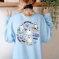 Special Education Teacher Halloween Pumpkin Ghost Inclusion Women's Sweatshirt Back Print Light Blue Special Education Teacher Halloween Pumpkin Ghost Inclusion Women's Sweatshirt Back Print Light Blue