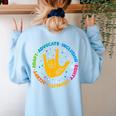 Special Education Teacher Inspirational SPED Teachers Autism Women's Sweatshirt Back Print Light Blue Special Education Teacher Inspirational SPED Teachers Autism Women's Sweatshirt Back Print Light Blue
