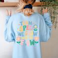 Special Education Teacher Team SPED Grow With The Flow Women's Sweatshirt Back Print Light Blue Special Education Teacher Team SPED Grow With The Flow Women's Sweatshirt Back Print Light Blue