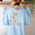 Special Education Teacher I Can Write A Goal For That Sped Women's Sweatshirt Back Print Light Blue Special Education Teacher I Can Write A Goal For That Sped Women's Sweatshirt Back Print Light Blue