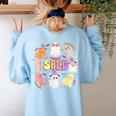 SPED Teacher Halloween Spooky Special Education Team Men Women Kids Women's Sweatshirt Back Print Light Blue SPED Teacher Halloween Spooky Special Education Team Men Women Kids Women's Sweatshirt Back Print Light Blue
