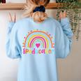 Speducator Special Education Teacher Sped Ed Women's Sweatshirt Back Print Light Blue Speducator Special Education Teacher Sped Ed Women's Sweatshirt Back Print Light Blue