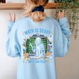 Spooky Halloween Math Teacher Women's Sweatshirt Back Print Light Blue