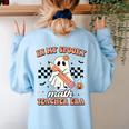 In My Spooky Math Teacher Era Groovy Retro Halloween Costume For Men Women Women's Sweatshirt Back Print Light Blue In My Spooky Math Teacher Era Groovy Retro Halloween Costume For Men Women Women's Sweatshirt Back Print Light Blue