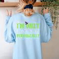 Only Spooky Periodically Halloween Chemistry Teacher Men Women Women's Sweatshirt Back Print Light Blue Only Spooky Periodically Halloween Chemistry Teacher Men Women Women's Sweatshirt Back Print Light Blue