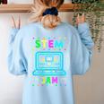 STEM Teacher Shirt STEM Teacher Tshirts STEM Is My Jam Women's Sweatshirt Back Print Light Blue STEM Teacher Shirt STEM Teacher Tshirts STEM Is My Jam Women's Sweatshirt Back Print Light Blue