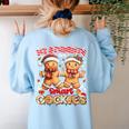 My Student Are Smart Cookies Pjs Christmas Xmas Teacher Women's Sweatshirt Back Print Light Blue My Student Are Smart Cookies Pjs Christmas Xmas Teacher Women's Sweatshirt Back Print Light Blue