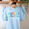 Sustantivo Maestra Fabulosa Adjetivo Spanish Teacher Women's Sweatshirt Back Print Light Blue Sustantivo Maestra Fabulosa Adjetivo Spanish Teacher Women's Sweatshirt Back Print Light Blue