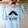 Tap Dancer Tap Dancing Shoes Tap Dance Teacher Women's Sweatshirt Back Print Light Blue Tap Dancer Tap Dancing Shoes Tap Dance Teacher Women's Sweatshirt Back Print Light Blue