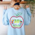 Teacher Celebrating 30 Years Of Teaching Students School Women's Sweatshirt Back Print Light Blue