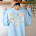 Teacher My Dog Ate My Lesson Plan Teacher Lesson Plan Women's Sweatshirt Back Print Light Blue