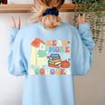 Teacher Halloween Cute Booooks Ghost Read More Books Women's Sweatshirt Back Print Light Blue Teacher Halloween Cute Booooks Ghost Read More Books Women's Sweatshirt Back Print Light Blue