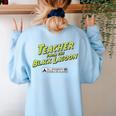 Teacher Halloween Tshirt Teacher From The Lagoon Men Women Women's Sweatshirt Back Print Light Blue