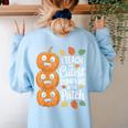 Teacher Halloween Tshirts I Teach The Cutest Pumpkins Women's Sweatshirt Back Print Light Blue Teacher Halloween Tshirts I Teach The Cutest Pumpkins Women's Sweatshirt Back Print Light Blue
