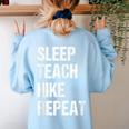 Teacher Hiking Shirt Teaching Hiker T Shirt Women's Sweatshirt Back Print Light Blue Teacher Hiking Shirt Teaching Hiker T Shirt Women's Sweatshirt Back Print Light Blue