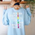 Teacher Inspirational Educator Favorite School Teacher Men Women Girls Kids Women's Sweatshirt Back Print Light Blue Teacher Inspirational Educator Favorite School Teacher Men Women Girls Kids Women's Sweatshirt Back Print Light Blue