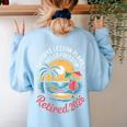 Teacher Retirement Shirts 2026 Goodbye Lesson Hello Freedom Women's Sweatshirt Back Print Light Blue Teacher Retirement Shirts 2026 Goodbye Lesson Hello Freedom Women's Sweatshirt Back Print Light Blue