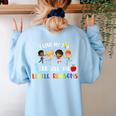 Teacher Shirt I Love My Job For All The Little Reasons Women's Sweatshirt Back Print Light Blue Teacher Shirt I Love My Job For All The Little Reasons Women's Sweatshirt Back Print Light Blue